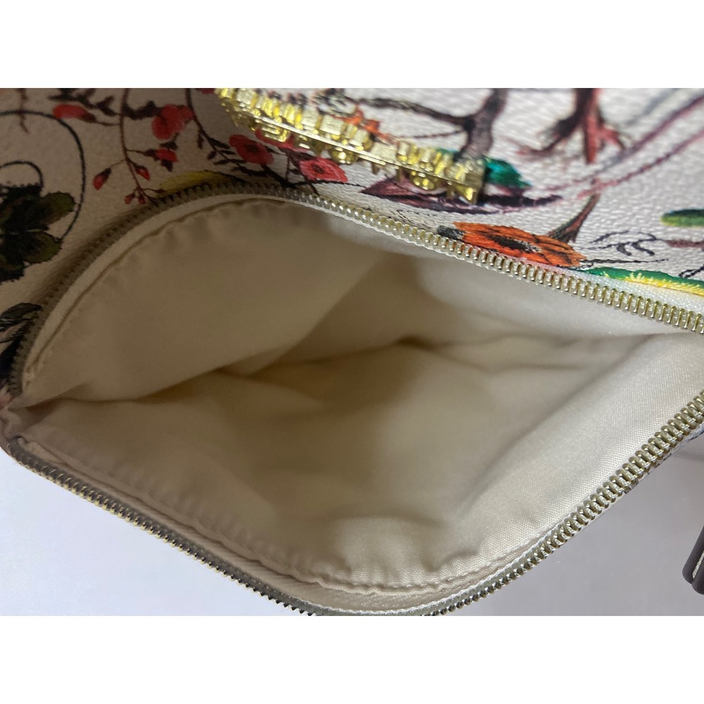 Kenneth Cole Reaction Floral Print Crossbody Bag‎ Cream Multi Color Small - Picture 14 of 16